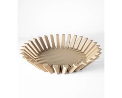 Fruitmand Unguis Taupe - 3d geprint - Studio Authentiek - Fruitschaal - Groentemand - Opberger
