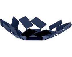 Fruitmand van staal - Alessi La Stanza Dello Scirocco MT01 DAZ - blauw met epoxyhars