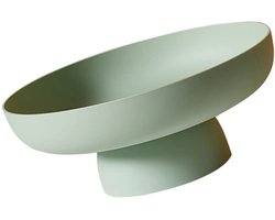 Fruitschaal - Groen fruitrek - Fruitmand voor het afdruipen van het huishouden - Dessertfruitbord - Geschikt voor het bewaren/uitstallen van fruit, groenten, brood en desserts - Groen
