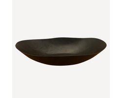 Fruitschaal Zwart, Maat L -- B-Living Oslo