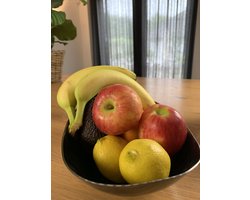 Fruitschaal Zwart, Maat M -- B-Living Oslo