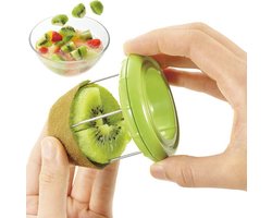 Fruitsnijder - Kiwi schiller - Plantaardige Snijder - Handmatige Snijmachine - Dunschiller - Keuken Accessoires - Gereedschap Roestvrijstalen mes