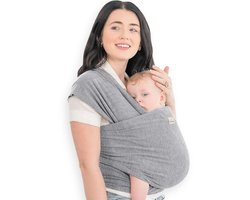 Frummel Baby Draagdoek Grijs - Draagzak - Baby Wrap - Baby carrier - Draagdoek geweven - Baby 0-36 maanden - Newborn