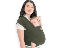 Frummel Baby Draagdoek Groen - Draagzak - Baby Wrap - Baby carrier - Draagdoek baby - Baby 0-36 maanden - Newborn