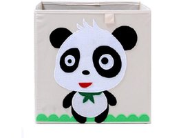 Frusqo viltmand dier - Panda beer - Opbergmand 33x33x33cm Ikea Kallax - Organizer - opvouwbare mand