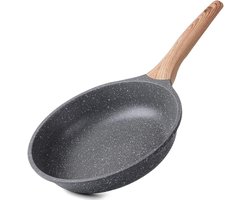 Frying Pans Induction - Non-Stick Coating - 20cm Omelette Pan - Bakpanne - Cast Aluminum Granite Pan - Geschikt voor Gas Stove en Induction Cooker