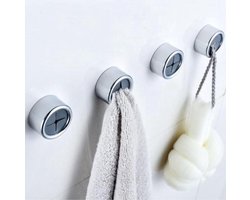 FSW-Products - 1 Stuk - Zelfklevende Handdoekhouder - Ophanghaken Handdoekhaak - Haak voor Doeken - Zelfklevend - Handdoek Houder - Zonder Boren - Kliksysteem Theedoek - Handdoekklem