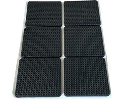 FSW-Products - 12 Delige Antislip Rubberen Voetjes - Bescherming voor Meubels - Zwart - Zelfklevend - Perfect voor Kasten en Apparaten - Voorkom Krassen