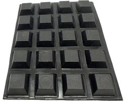FSW-Products - 20 Stuks - Siliconen Buffers - 12,5 x 12,5 mm - 5 mm dik - Zwart - Schokdempers - Zelfklevend - Deurbuffer - Deurstopper - Ladekast - Bescherming - Glazen Tafel - Meubelonderzetter - Stootdoppen - Geluidsdempers - WC Buffer