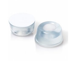 FSW-Products – 2x Zelfklevende Siliconen Stootdoppen – Ø20mm x 10mm dik – Transparante Schokdempers, Deurbuffers & Meubelbeschermers – Anti-Kras, Geluidsdempend & Schokabsorberend – Voor Deuren, WC, Ladekasten, Glazen Tafels & Vloeren