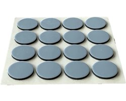 FSW-Products - Anti Kras Vloerbeschermer Teflon - 16 Stuks - 17mm dia - Meubelglijders - Meubelvilt - Stoelpootbeschermers