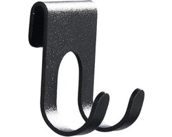 FSW-Products - Deurhaak - 1 Stuk - Zwart - RVS - Deurhanger - Kapstokhaak - Deurhaken - Ophanghaak - Handdoekhaak - Badkamerhaak - Kledinghaak