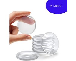 FSW-Products - Deurstoppers Transparant - 6 Stuks - Stootdoppen - Zelfklevend - Deurbuffer voor binnen en buiten