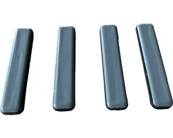 FSW-Products Teflon Meubelglijders Zelfklevend - 4 Stuks - 7,5 x 1,5 cm - Rechthoek - Meubelvilt voor Stoelen en Meubels - Vloerbescherming - Antikras