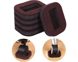 FSW-Products - Vloerbeschermers Wieljtes - Meubelvilt voor Bureaustoel - 2 Stuks - Meubelonderzetter - Stof - Vloerbescherming - Bescherm Cups - Caster cups - Vilt voor Zwenkwiel