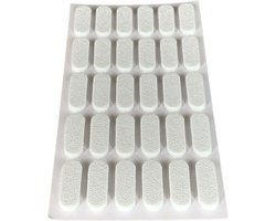 FSW-Products - Zelfklevende Deurstoppers - 30 Stuks - Wit - 2 mm dik - Eva materiaal - Deurbuffer - Stootdoppen - Tafelhoek beschermers - Geluidsdempers - Rubberen Buffers voor Meubelen - Stootdopjes