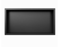 FugaFlow Arcas Inbouwnis badkamer - 30x60x10cm - mat zwart