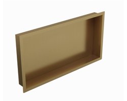 FugaFlow Eccelente Acces Inbouwnis - 30x60x7cm - Geborsteld messing