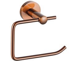 FugaFlow Eccelente Acces toiletrolhouder zonder klep rond Geborsteld koper PVD (Koper)