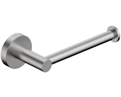 FugaFlow Eccelente Acces Toiletrolhouder - zonder klep - rond - Geborsteld RVS PVD