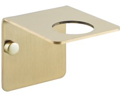 FugaFlow Eccelente Acces Zeephouder - wand - Geborsteld Messing PVD (Goud)