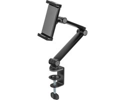 Full motion bureaubeugel voor Smartphones en Tablets - Klemmontage - 4,7 tot 12,9 inch - Tot 1kg