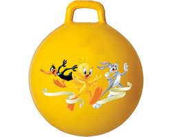 Fun Ball Looney Tunes 45 cm geel - Hopper 100 kg belastbaar - Speelgoed Skippybal - Skippy Dieren - Skippybal Haas - Kinderspeelgoed - Speelgoed 36 maanden - Inclusief Pomp - Tot 100 kg Gewicht - Skippy bal – Cadeau kind