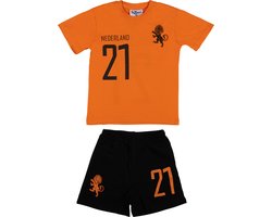 Fun2Wear - Shortama Elftal - Zwart - Maat 152 -