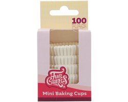 FunCakes Mini Baking Cups Wit pk/100