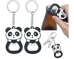 Functionele Sleutelhanger met Flessenopener, Schattige Panda Ontwerp, Perfecte Cadeau voor Mannen en Jongens, Handig voor Feestjes en Barbecues
