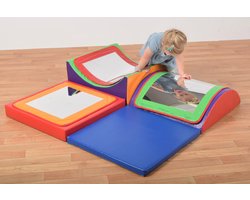 Funfair Triple Mirror Soft Play Set – Sensorisch & Creatief Spel met Convexe & Concaaf Spiegel