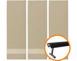 Funnies Sporthanddoeken 3 Stuks Cream 30x140 cm - Set van 3 Zachte Fitness Handdoeken - Sportdoeken - Zweetdoekjes - Gemaakt van 100% Katoen - 500 gram/m² - Absorberend, Sneldrogend en Duurzaam - Ideaal voor Sport, Fitness en Workout