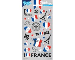 Funny Products Stickers Frankrijk 20 X 10 Cm Grijs 28 Stuks