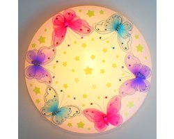 Funnylight vlinders met glow in the dark sterren, plafonniere voor de baby en kids slaap kamer