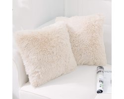 Fur Kussenhoes - Set van 2 - 60x60 cm - Zacht en Milieuvriendelijk