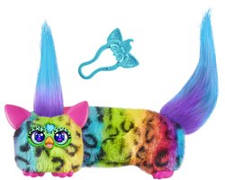 Furby DJ Furblets Rain-Bow-Kat, elektronisch miniknuffeldier voor meisjes en jongens van 6+
