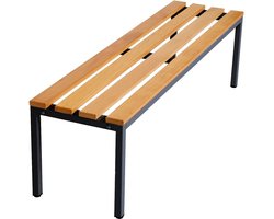 Furni24 garderobebank 150 cm antraciet