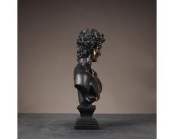 Furni24 Woonaccessoires, David Buste, Zwart