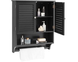 FURNIBELLA-Badkamer wandkast – 3 opbergvakken, verstelbare plank