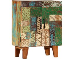 Furnibella - Dressoir Handgesneden Massief Gerecycled Hout Dressoirs Opbergkast Kast