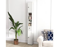 FURNIBELLA-Smalle badkamerkast – 2 deuren, 1 lade & verstelbare planken