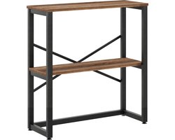 FurniChic - Kast - Dressoir - Bijzettafel - Wandtafel - Consoletafel - Sidetable - Banktafel - Haltafel- Industrieel - Bruin - 85x30x80cm