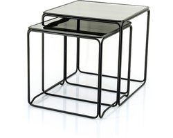 Furnilux - Bijzettafel Olit Medium (set van twee)45 x 45 x 43 cm
