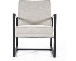 Furnilux - Fauteuil Isaac - Fauteuils Met Armleuning - Fauteuil Relax - Lounge Stoel - Beige Brave