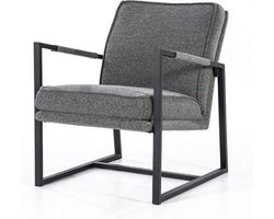 Furnilux - Fauteuil Isaac - Fauteuils Met Armleuning - Fauteuil Relax - Lounge Stoel - Grijs Brave