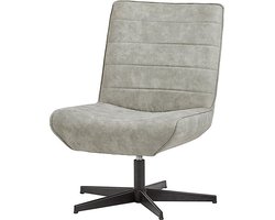 Furnilux - Fauteuil Otis - Fauteuil Relax - Lounge Stoel - Antraciet - Zilver