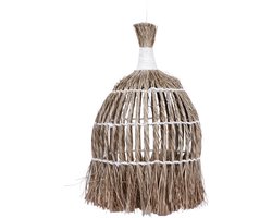 furnilux - Handgemaakte XXL Hanglamp van Mendonggras – Duurzaam & Natuurlijk Design - 60x60x90 cm