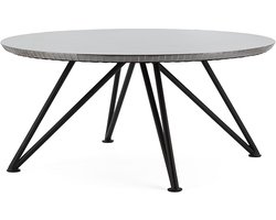 Furnilux - Salontafel - Geborsteld zilver aluminium 92 x 92 cm