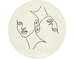 Furnilux Wanddecoratie - Abstract Clay 45x45 cm - Beige - Klein