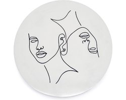 Furnilux Wanddecoratie - Abstract Groot - Clay Kleur